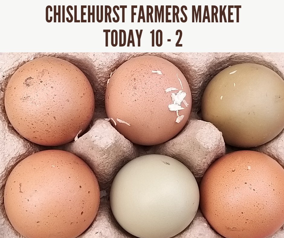 #Chislehurst Farmers Market opens today from 10am. Some items to look out for include lemon drizzle cake, goosberry jam, red velvet macarons, skate wings, smoked salmon, pork/honey/mustard sausages, locally grown strawberries & more. Mobile sharpening service too