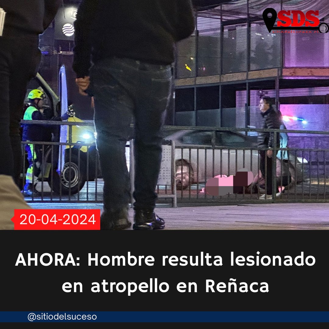 AHORA VIÑA DEL MAR: Personal del Samu atiende a peatón atropellado por automóvil en Av. Ignacio Carrera Pinto con Las Olas, Primer Sector de Reñaca.