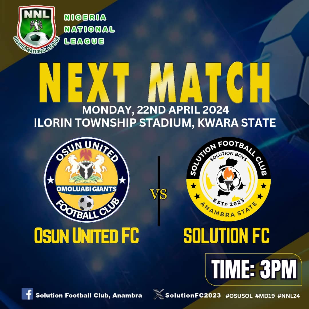 We are away from home this Match Day. Let's make it count.

#OSUSOL #MD19 #NNL24