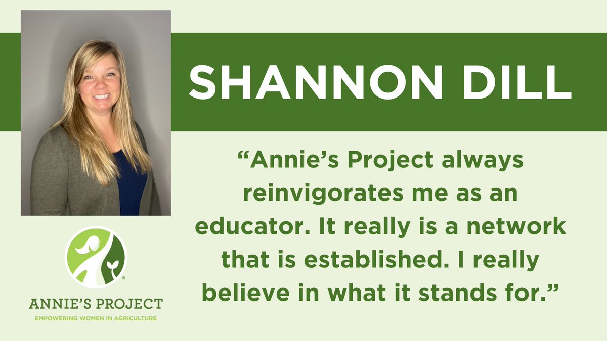 Shannon Dill works at the University of Maryland extension and is a member of Annie’s Project National Board of Directors. She has participated in Annie's Project classes and has been involved in facilitating classes for others. 
#anniesproject #womensagleadership #agriculture