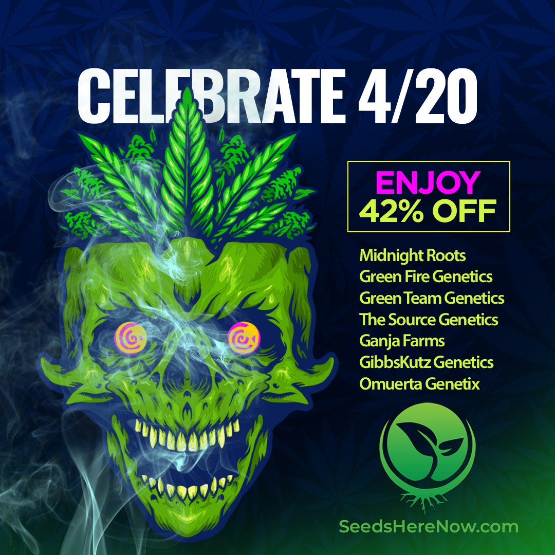 As part of the big 4/20 Celebration, we invite you to take advantage of store-wide discounts and special promotions that are out of this world! seedsherenow.com 

#seedsherenow #growbudyourself #CannabisCommunity #cannabislife #420friendly #420Life #cannabisgrowers