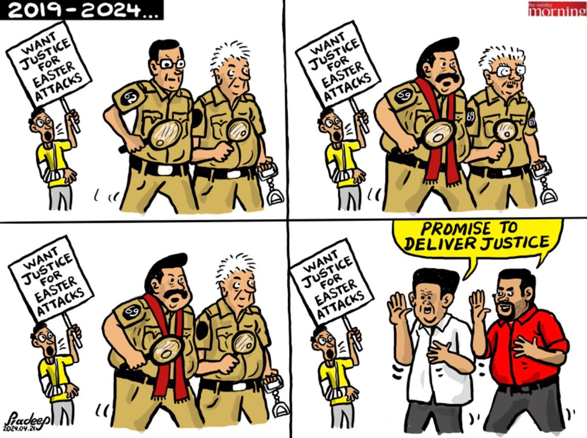 Cartoon by @RcSullan #lka #SriLanka #EasterSundayAttacks