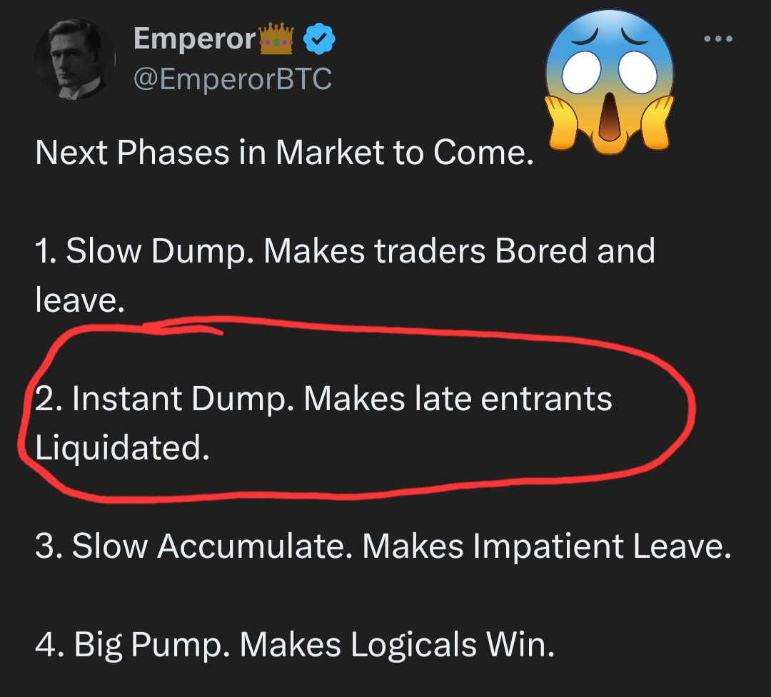 A lot of Confusion after this Tweet. 1. When I say Slow Dumps and Instant Dumps will occur, I am not calling for severe and further Correction of Prices. 2. The Correction would be a reversal in upwards PA back to its mean level, on the LTF. Resulting from exhaustion of