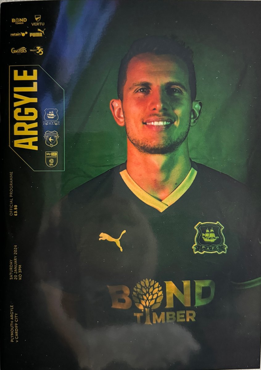 At Random: Jordan Houghton on the cover for our match against Cardiff in January 2024 #pafc 🇳🇬