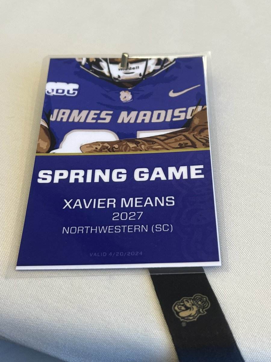 Had a great experience with my first time on campus attending @JMUFootball Spring Game! Met Bmore Native commit @sahirwest11 . Our dads coached together. Turn up!💪🏿I’ll be back for camp this summer @Coach_DKennedy