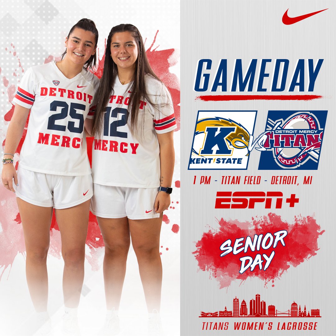 DetroitWLAX's tweet photo. SENIOR DAY! Come cheer on our senior class and help us reach the playoffs! #MACtion 

📍 | Detroit  
🏟️ | Titan Field 
🕐 | 1:00 PM
📺 | ESPN+ (https://t.co/M696SVvidf) 
📈 | Live Stats (https://t.co/472W08hfm1)                   

#DetroitsCollegeTeam ⚔️🥍 https://t.co/G7E11ZOGe7