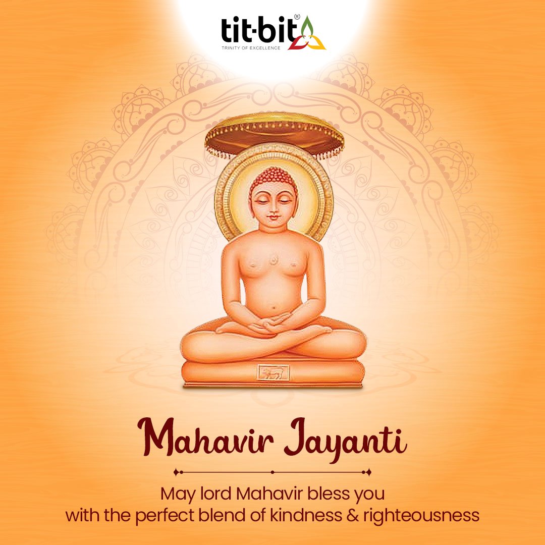 On this holy occasion, let’s keep aside all our grudges and become friends with every being. 🧘‍♀️☮🙏

Happy Mahavir Jayanti!

#TitBitSpices #TitBit #KaafiHai #mahavirjayanti🙏 #jainism #help #kindness #rightousness #spice #lordmahavir #prosperity #peace #festival #fast #nogrudges