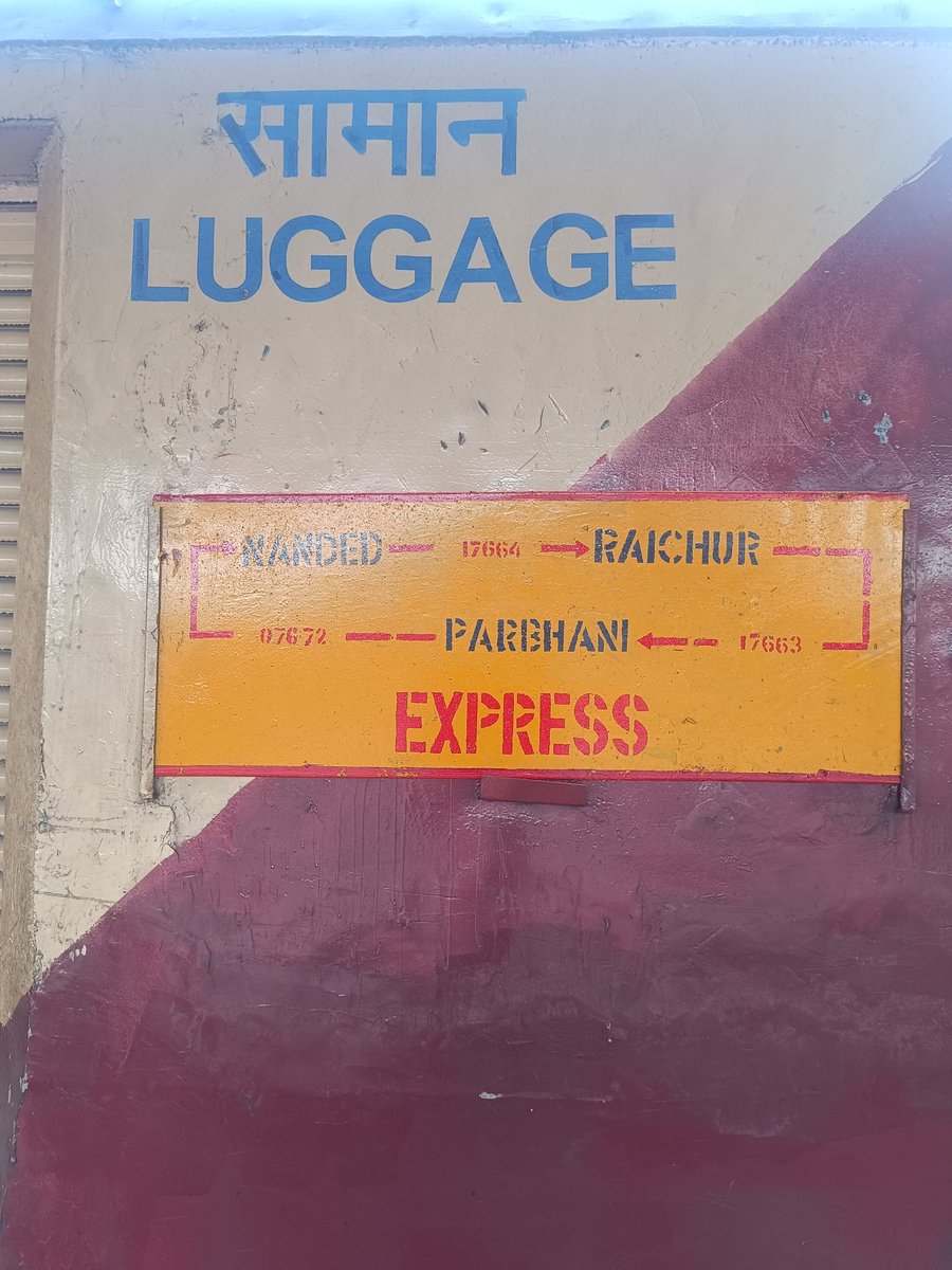 'Disappointed Train no 17664/63 Nanded Raichur Parbhani has been short terminated at Tandur from past 2-3 Months without clear notification or reason. @SCRailwayIndia can we get some clarity on this sudden change? 

@RailMinIndia @AshwiniVaishnaw
@rlyhydka @KARailway