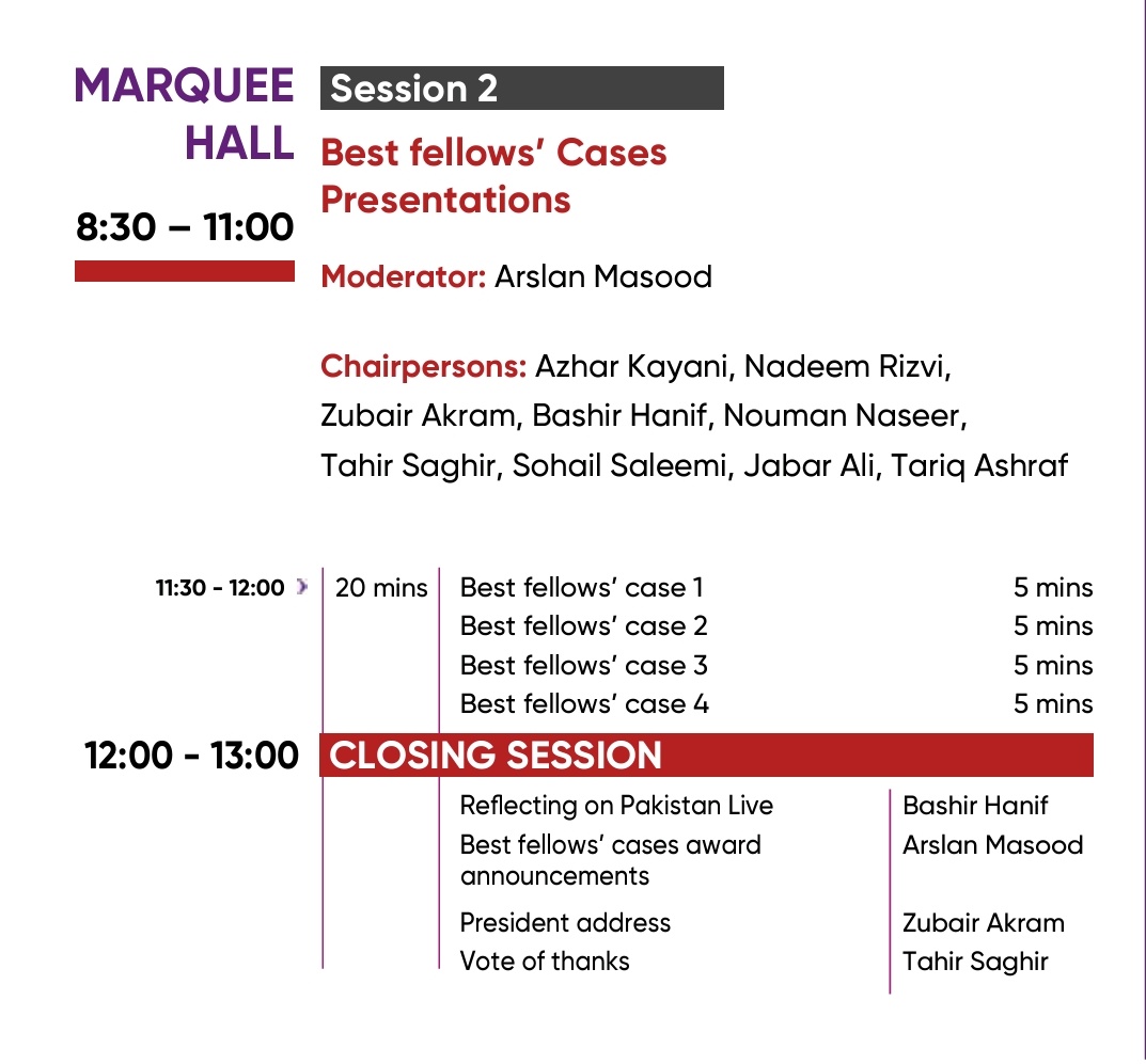 psicpakistan's tweet image. #PakLive2024
🌟Programme Highlights of Last Day at #PSIC Annual Conference
✅️Session on Structural Interventions
✅️Local Live Cases
✅️PSIC Research WorkShop
✅️Adult Congenital Interventions
✅️Best Fellow's Case Presentations