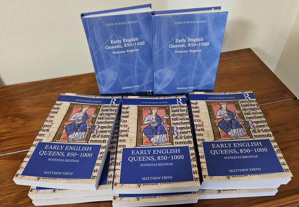 Found some fun mail waiting for me when I got back from holidays! Early English Queens, 850-1000 is officially released on Tuesday! routledge.com/Early-English-…