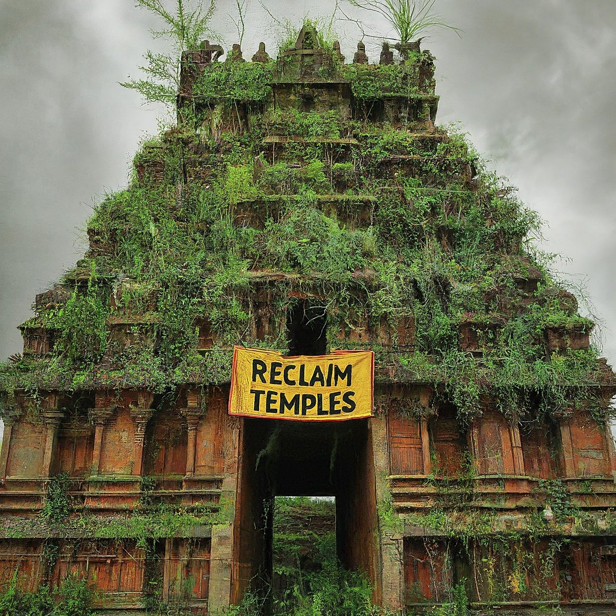 SGRohitArya's tweet photo. Hindu Temples WILL Be Free! 
And when they are, they won't be neglected like this either. The sarkar does not care. The community will. 
#vimuktakshetran #FreeHinduTemples https://t.co/cZPumx89cQ