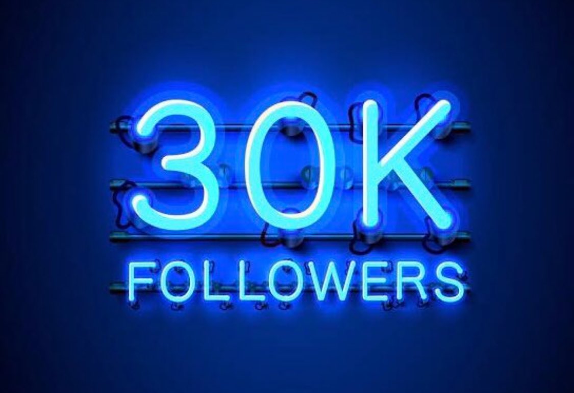 I’m saying a very big thank you to all my 30k+ followers now let’s get to 2k