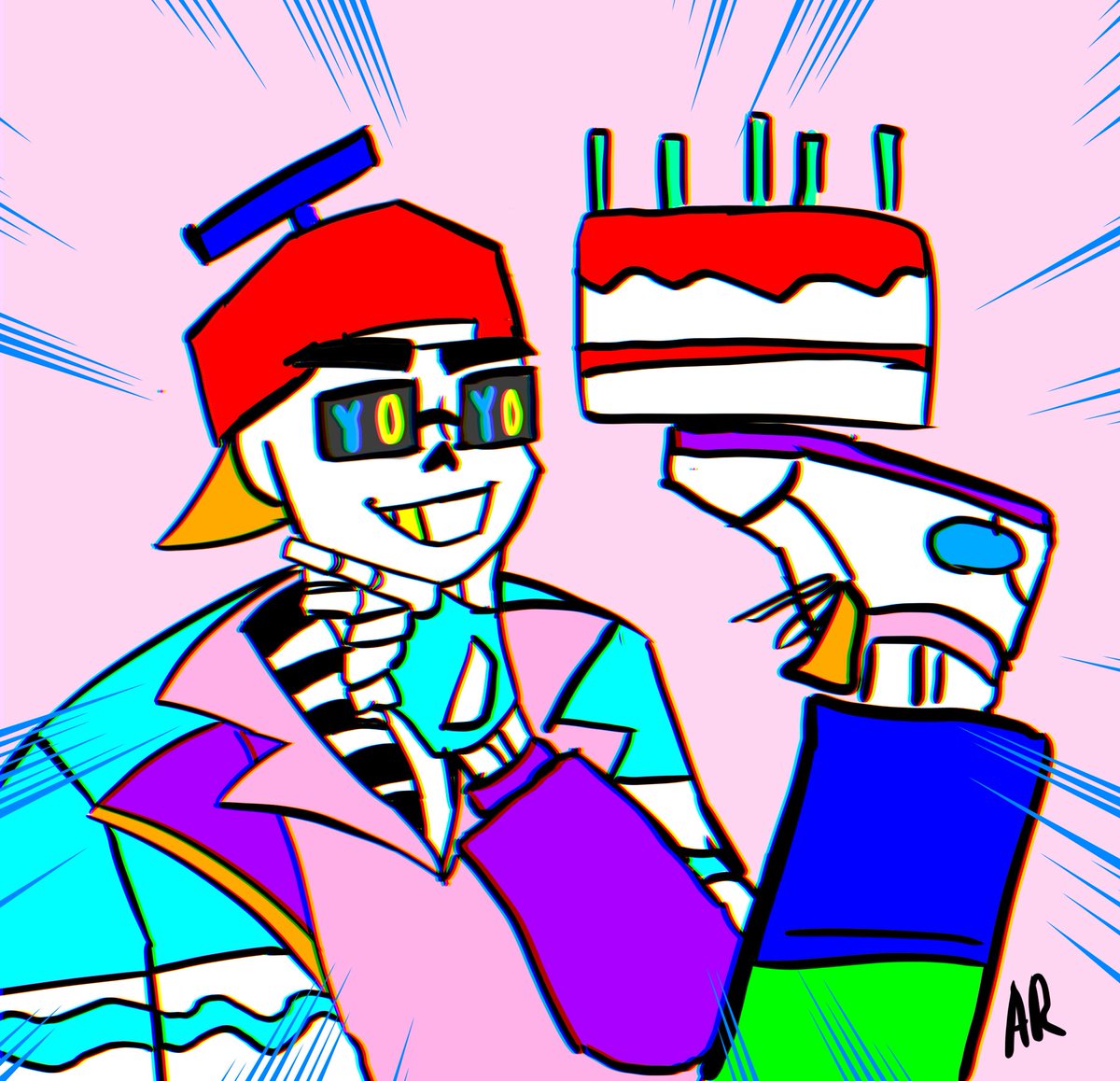 Yo_nices7's tweet photo. Happy birthday fresh‼️‼️🎉🎉

#freshsans #undertaleAU #sans https://t.co/6GaOWLARMn