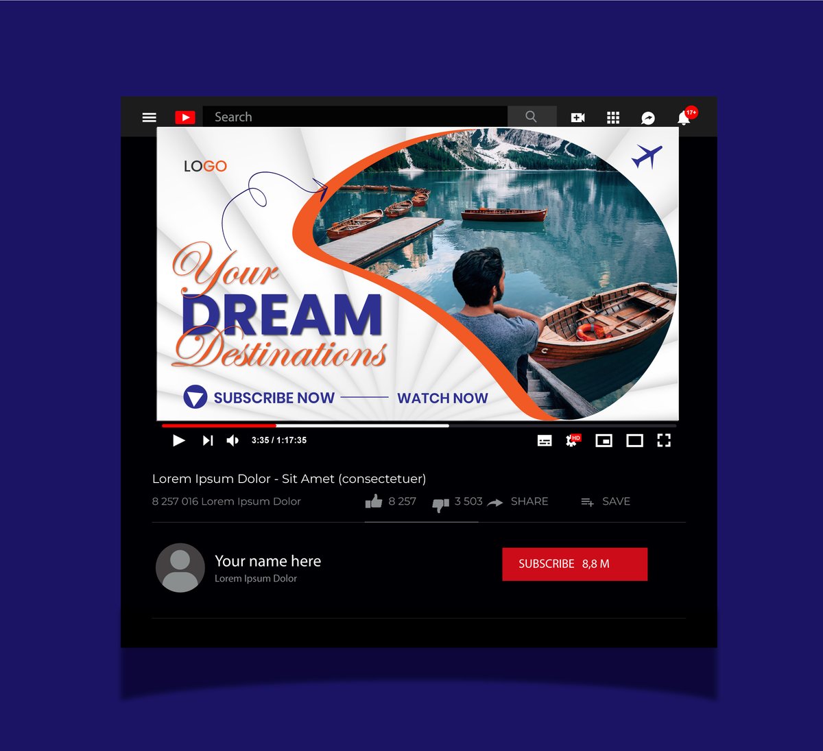 𝐘𝐎𝐔𝐓𝐔𝐁𝐄 𝐓𝐇𝐔𝐌𝐁𝐍𝐀𝐈𝐋 𝐃𝐄𝐒𝐈𝐆𝐍 
#YouTubeDesign #GraphicDesign #ThumbnailTips #VisualMarketing #ContentCreation #DesignInspiration #Bladimirputin #TrumpSmellsLikeAss #GagCityDetroit  
fiverr.com/s/PzXYWw