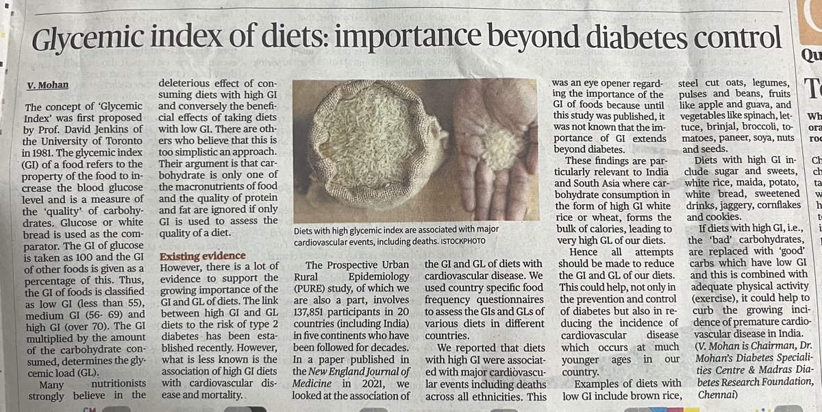 The high Glycaemic Index(GI)and Glycaemic Load(GL)in diets determines the risk of getting Diabetes type 2 more than the diets low in GI and GL