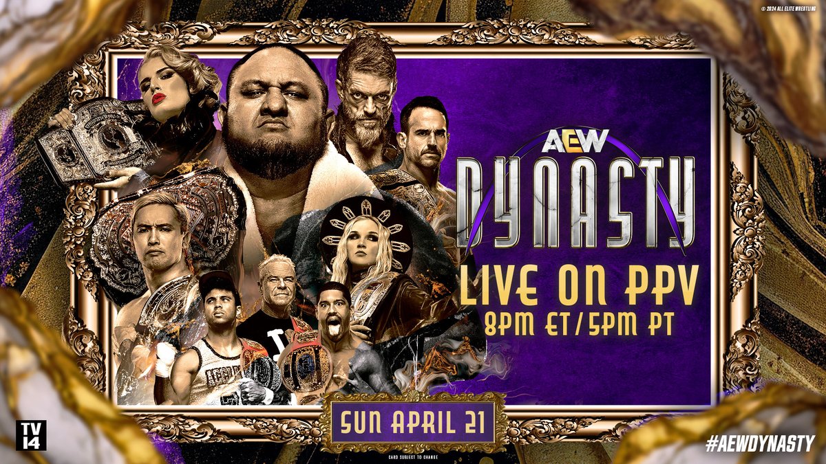 #AEWDynasty TONIGHT Stream the PPV live in the B/R app at 8pm ET Tap in to purchase now: br.app.link/UKa3BswFQIb