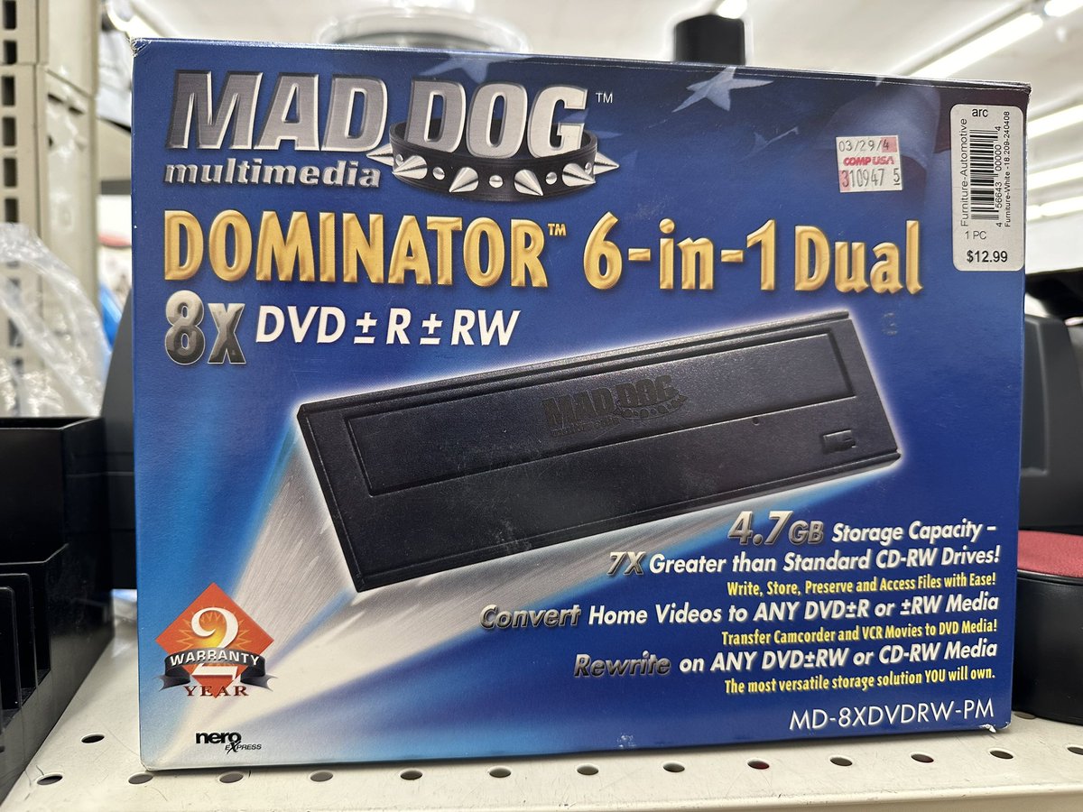 The Mad Dog Dominator, back when computer parts had cool names.