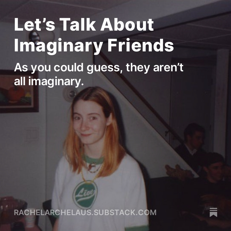 RachelArchelaus's tweet photo. Let’s Talk About Imaginary Friends 
#substack #newpost
https://t.co/0IqZzKpdUt https://t.co/aIzLIG2A5j