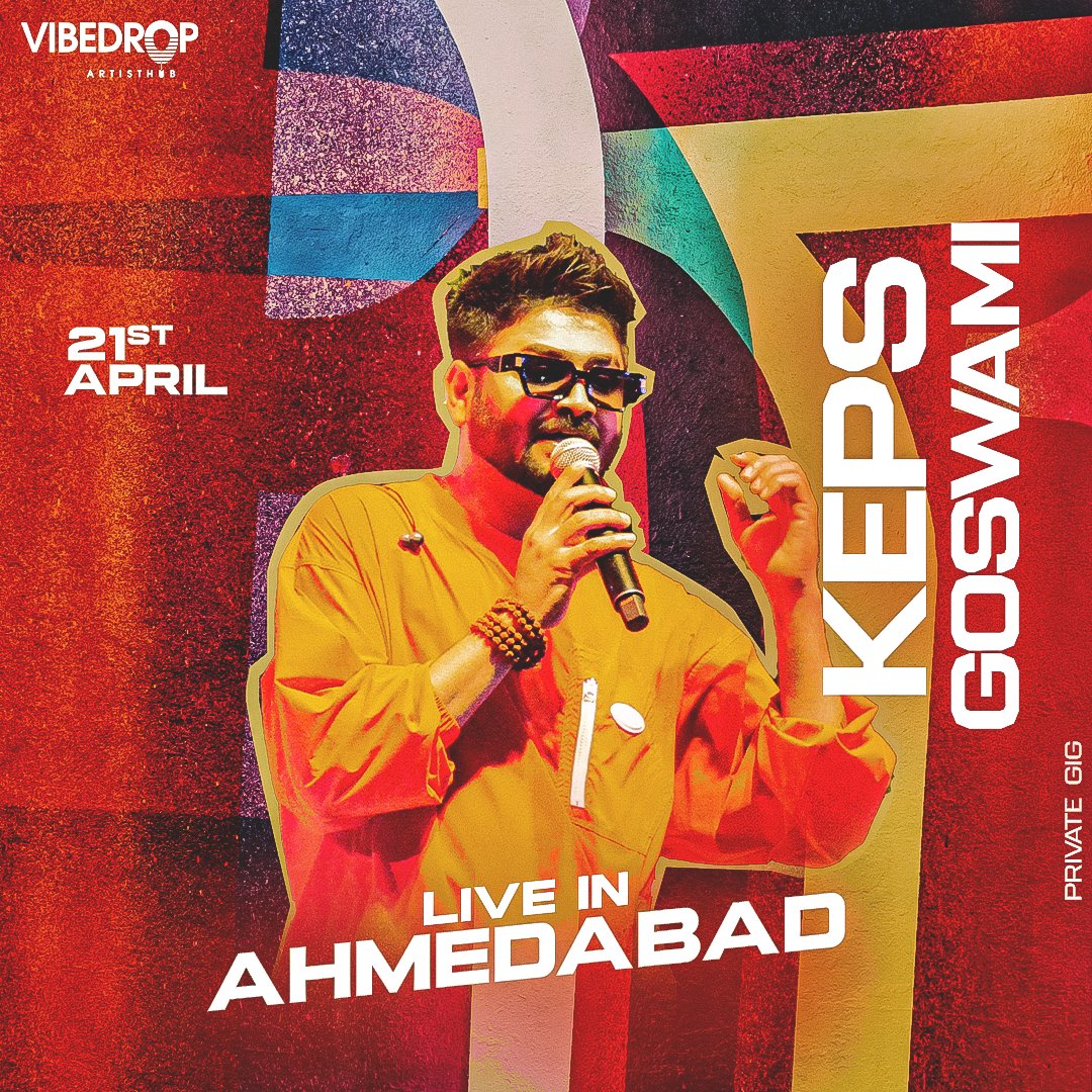 Keps Goswami performing live today at Tim Tim, Palladium Mall, Ahmedabad. 🤩

VibeDrop with Keps Goswami for a Soulful Afternoon! 💥
.
.
#VibeDrop #ArtistHub #Artists #ArtistCuration #ArtistManagement #ArtistBooking #CafeEvent #Gig #Unplugged #Ahmedabad #Keps