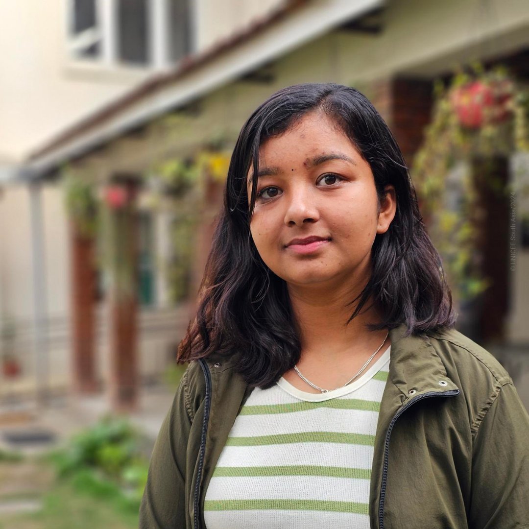 It was a privilege to meet 20-year-old Samiksha, who is part of a climate activists' group of over 2000 girls from across #Nepal. Together, they’ve created a space to learn about the climate crisis and green skills and share what they learn with other young people.