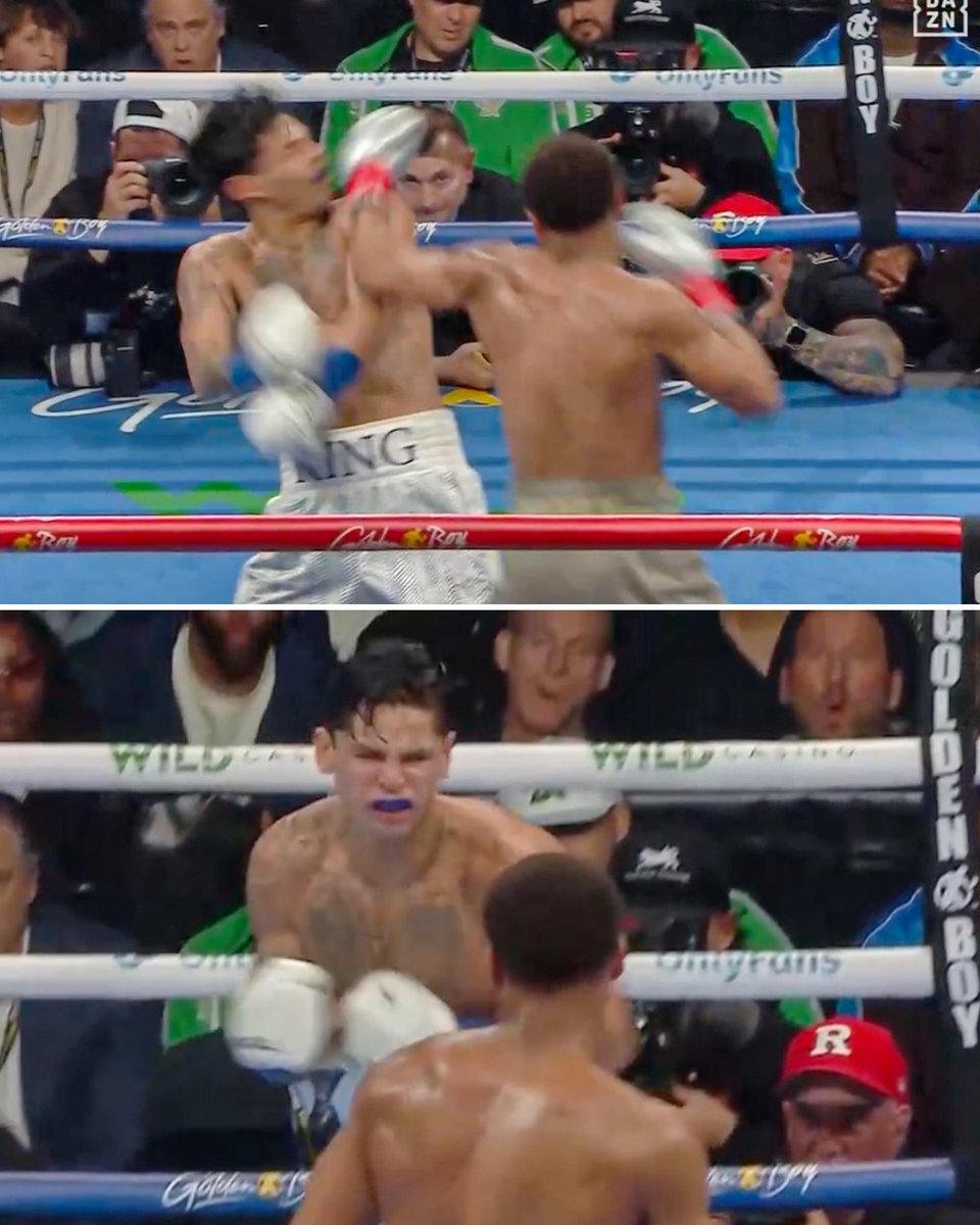 Haney’s left hook caught Garcia in Round 3 👀 #HaneyGarcia