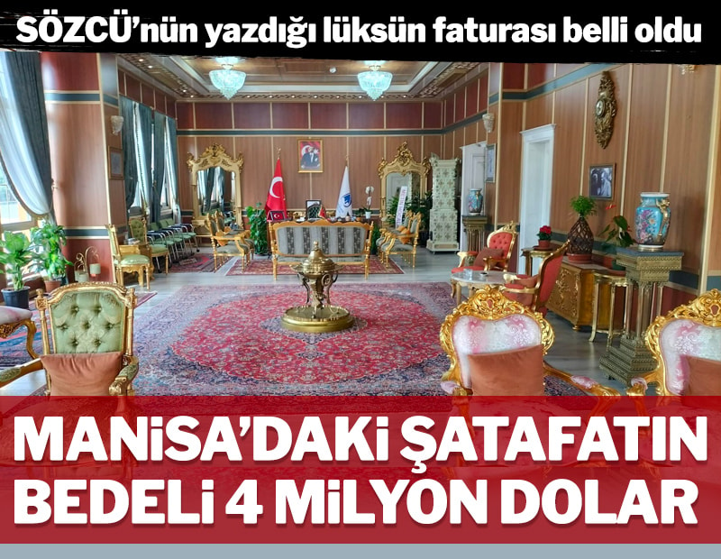 SÖZCÜ'nün yazdığı lüksün faturasının bedeli belli oldu: Manisa’daki şatafatın bedeli 4 milyon dolar sozcu.com.tr/manisa-daki-sa…