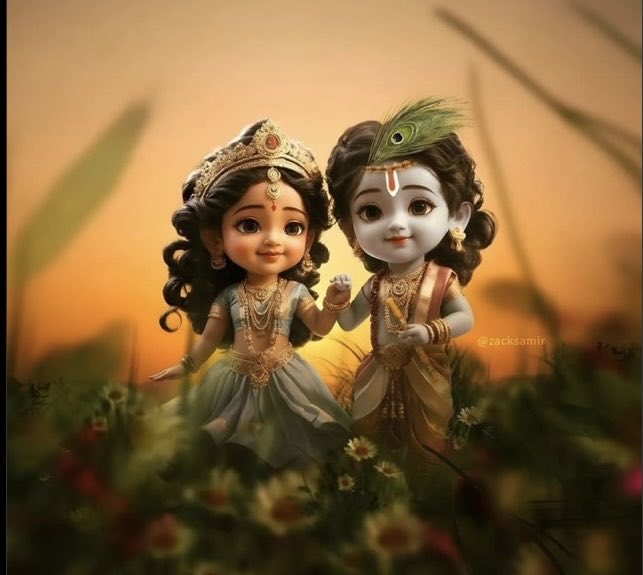 Every morning I decide to count when I chant your name and every time I forget the number of counts. #JaiShriKrishna #RadheRadhe