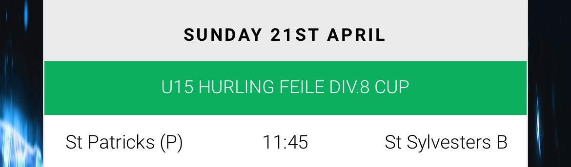 Best of luck to our adult hurlers, minor footballers and girls teams today! Fixtures ➡️