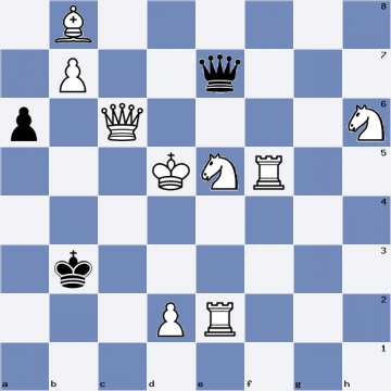 #chess #Echecs #puzzle - Etude du 21-04-2024 - Diagramme N°112 - Les Blancs jouent et gagnent - Mat en 3 coups - Solution demain sur puzzledujour.free.fr