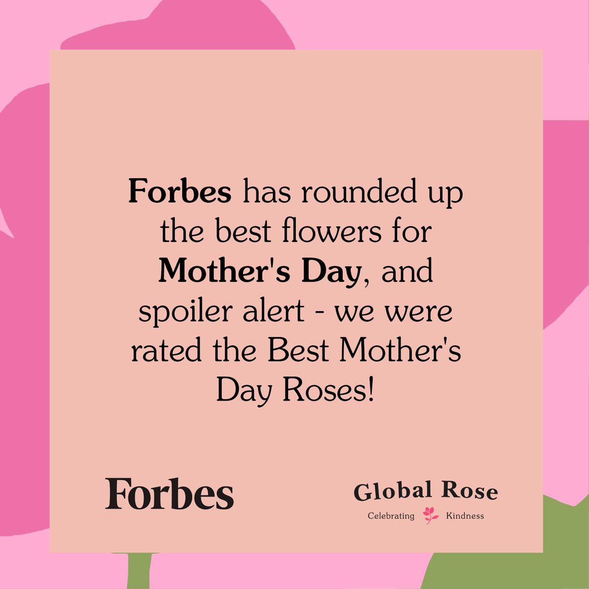 Forbes has rounded up the best flowers for Mother’s Day , and spoiler alert - we were rated the Best Mother’s Day Roses! 💐 • #globalrose #flowerdelivery