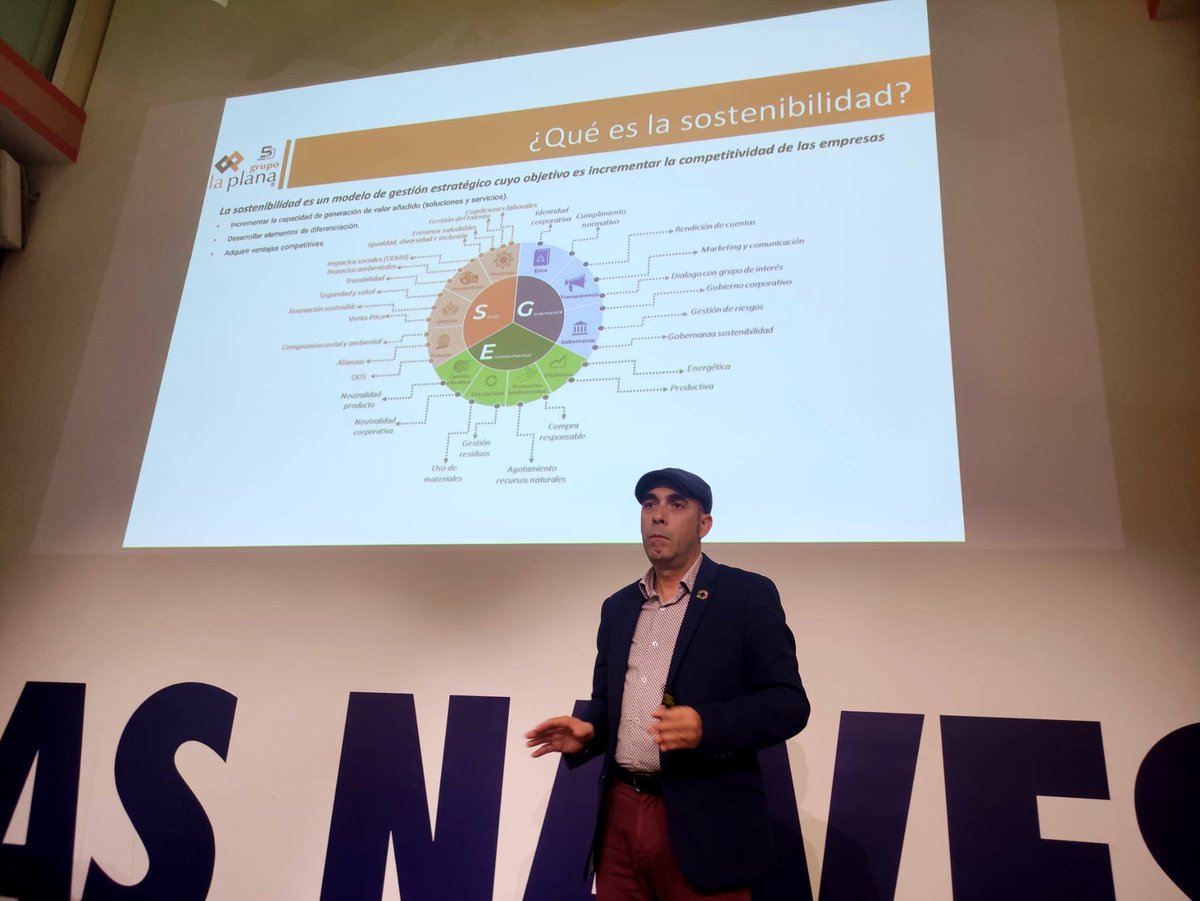 ¡Llevamos la economía del Bien Común a la Jornada Triple Impacto <a href="/canalhoreca/">canalhoreca.com</a>, en @LasNaves !
Allí estuvieron Consuelo Cebrián (presidenta de la <a href="/EBCvalencia/">EBC Comunitat Valenciana</a> ) y <a href="/JoseGamiz_RS/">Jose Gámiz González</a>  (responsable de sostenibilidad del @grupolaplana)