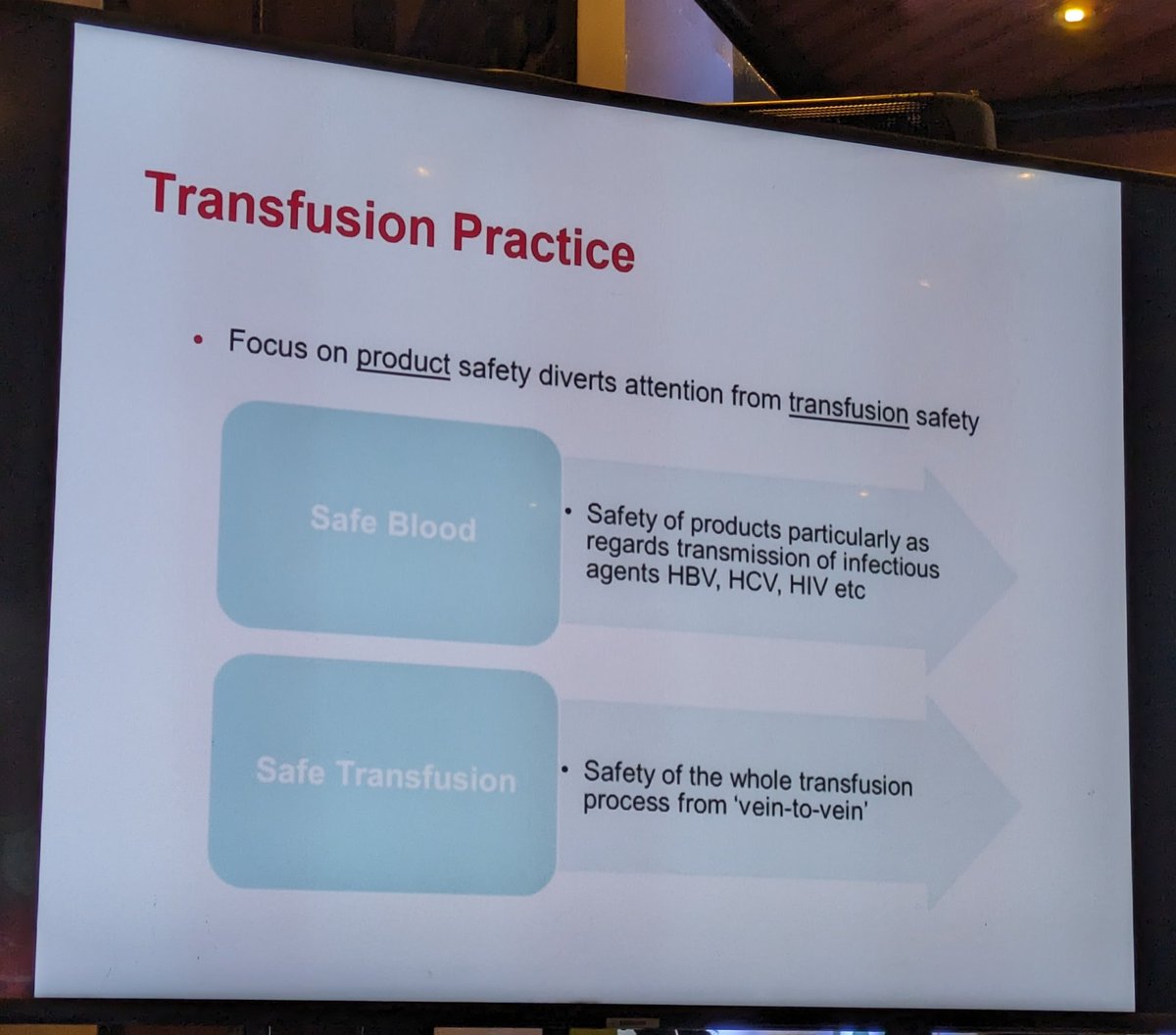 joy_mammen's tweet image. The inimitable Prof. David Roxby from @Flinders speaking on the different dimensions of #PBM at the @QuidelOrtho_IN BSF meeting today. *Avoid #unnecessary transfusions, *reduce #wastage *reduce #bloodloss *revisiting #veintovein safety. #voluntaryblood