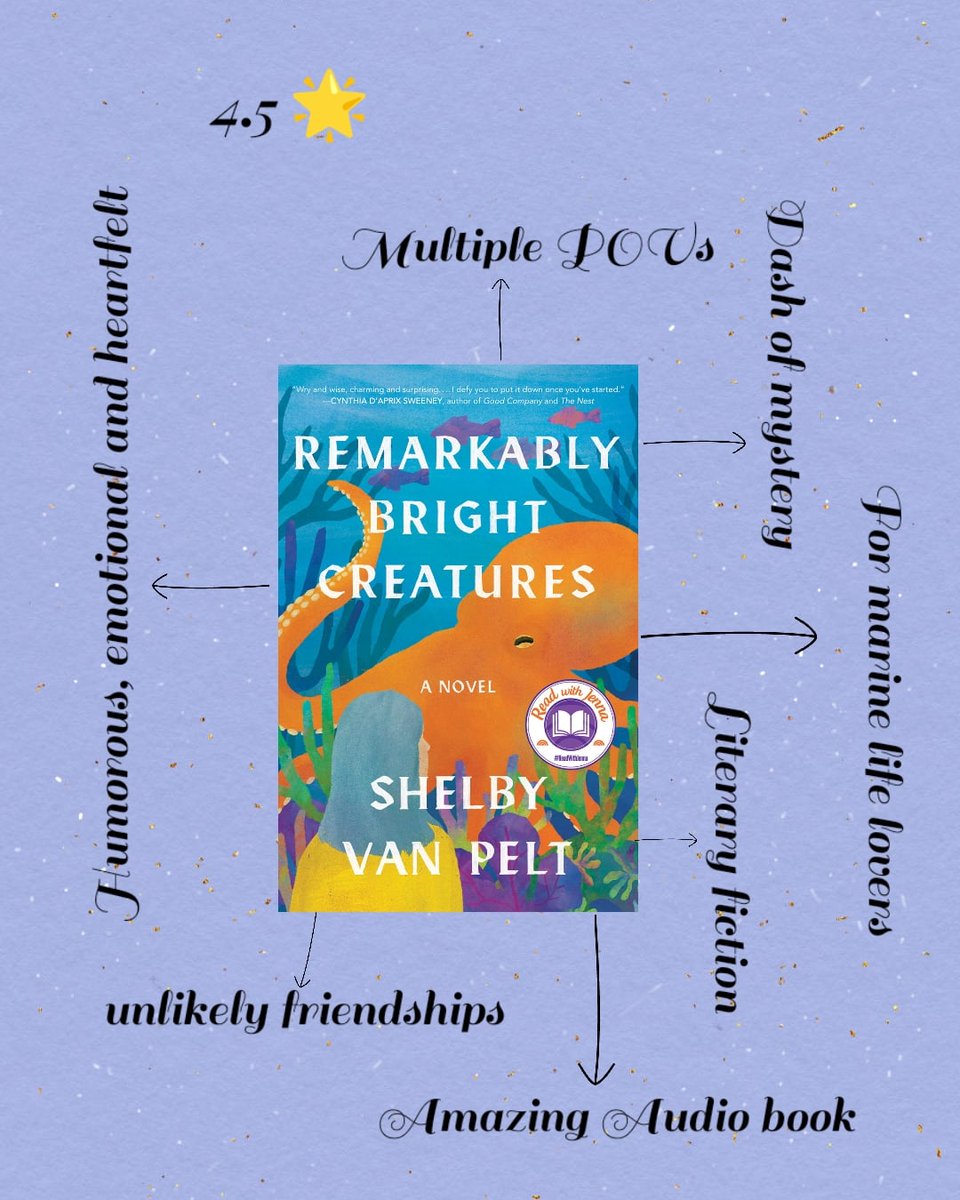 Brilliant @shelbyvanpelt 👏🙌✨😇💗🐙
#BookTwitter #bookfest #BOOKOFPETS #bookstagram #BooksWorthReading #bookreviews #bookspotlight #booktok #literaryfiction #MarineLife #family #bestbook #highlyrecommended #novels #readingcommunity #readersoftwitter #audiobook