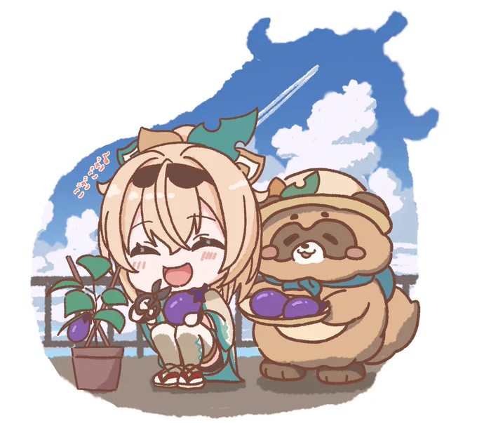 じゃきんじゃきんでござる#いろはにも絵を 