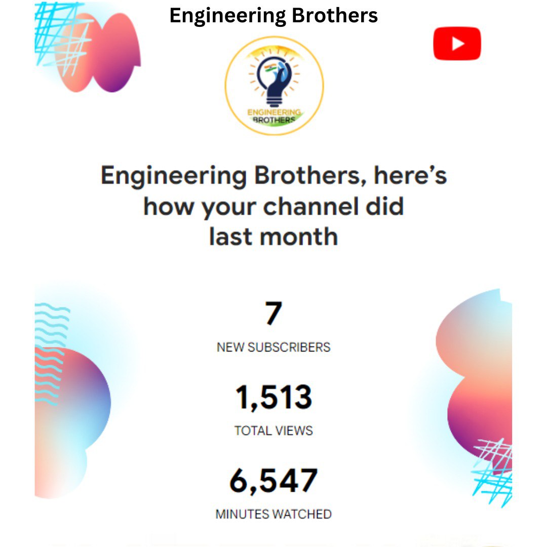 Our growth story for the month of April 🥳
But wait ✋
Lots of videos are coming soon ❤
Do subscribe to our channel 👈
So stay tuned to our channel 👍

@engineeringbro9 
@softwarebro9 
#india
#youtube
#achievement
#achievements
#youtubechannel
#youtubevideos
#youtubevideo