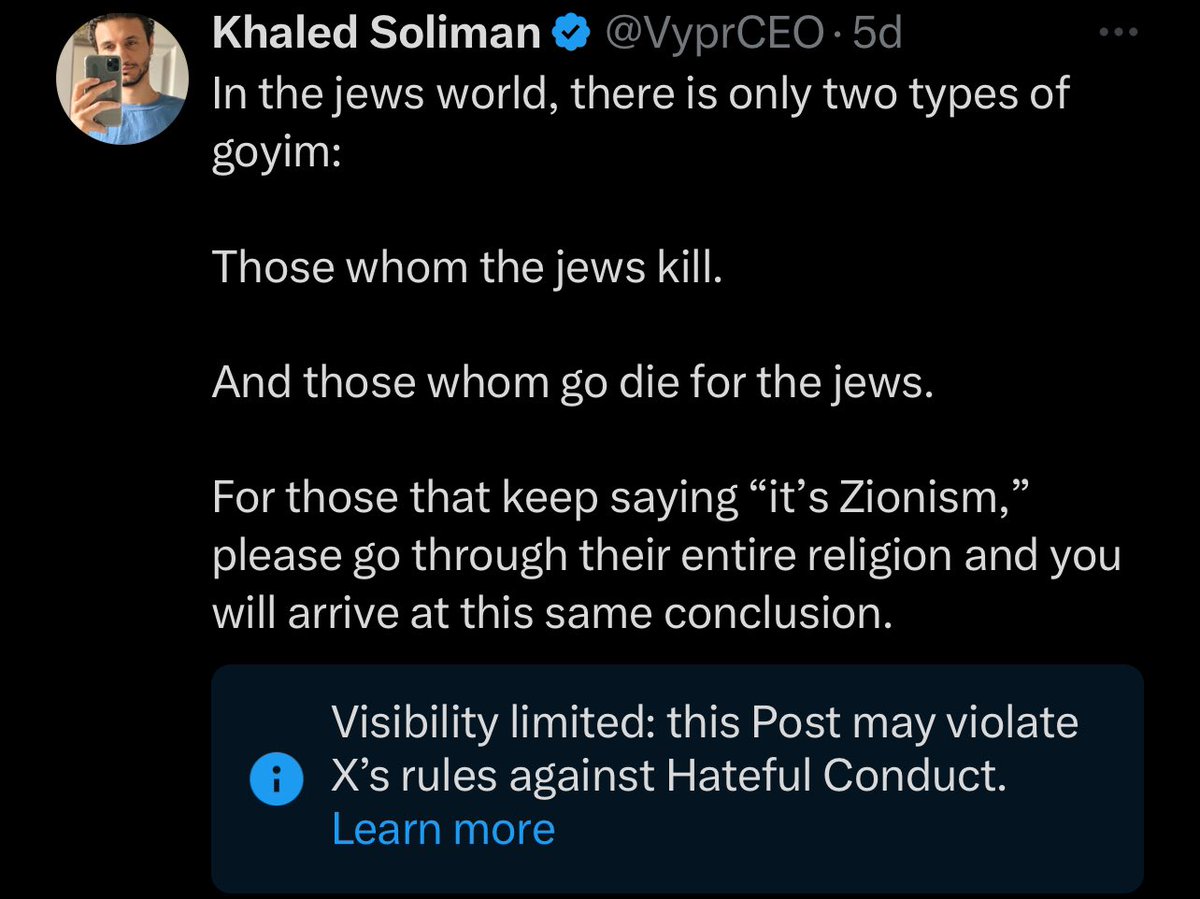 There are accounts on here dedicated to shitting on every religion but God forbid you tell the truth about what the jews believe. Btw I knew that will happen hence why I I post the screenshot after. The message remains 😁