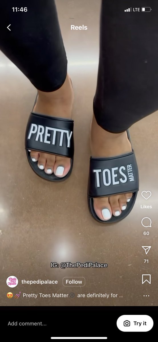 I need those pretty toes matter slides, who buying them for me? 🥰
