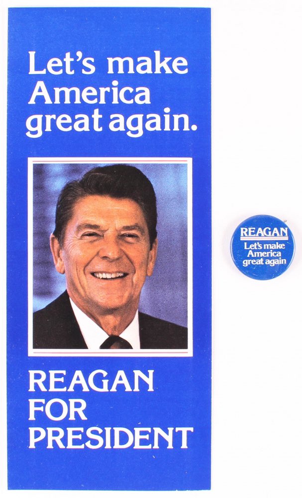 Reagan made America great again! #OriginalMAGA