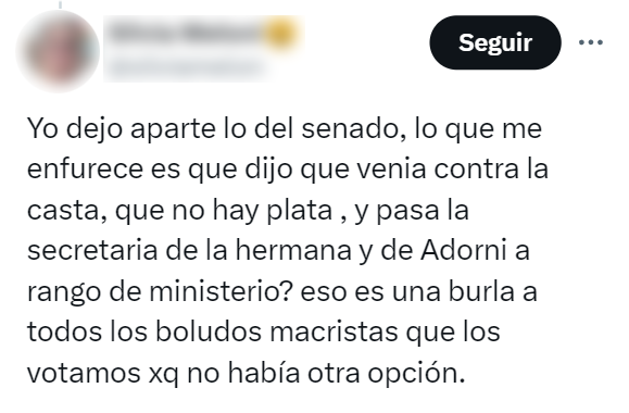 Ya se autodenomina boludo macrista, bien