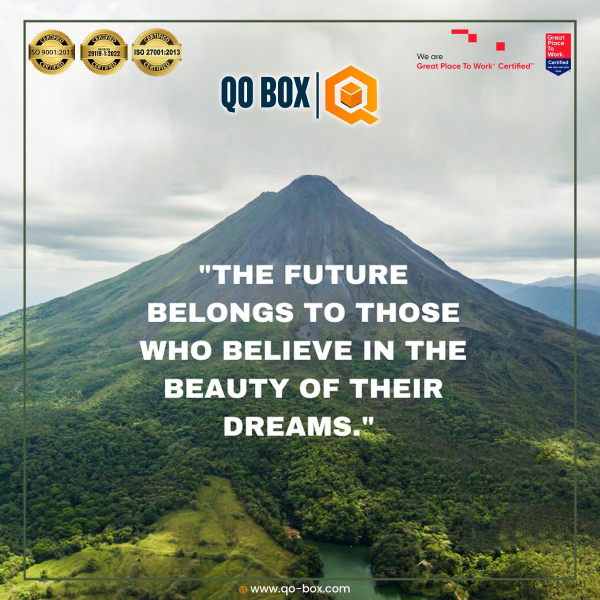 It goes beyond just dreaming. Believing in the beauty of your dreams pushes you to take action and turn them into goals. #qobox #dreambig #futureleader