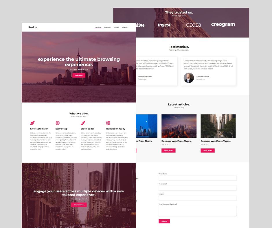 MofakharulS's tweet photo. Professional Services Landing page
Designed-By me
🚀User friendly & responsive landing page!
🌐Platform: Wordpress
⭐Bulider: Elementor
🎨Modern and Professional Design
📄Page: 01
#webdesigner #Landingpage #elementorwebsite #wordpressdeveloper #wordpress https://t.co/eyiEO5HXax