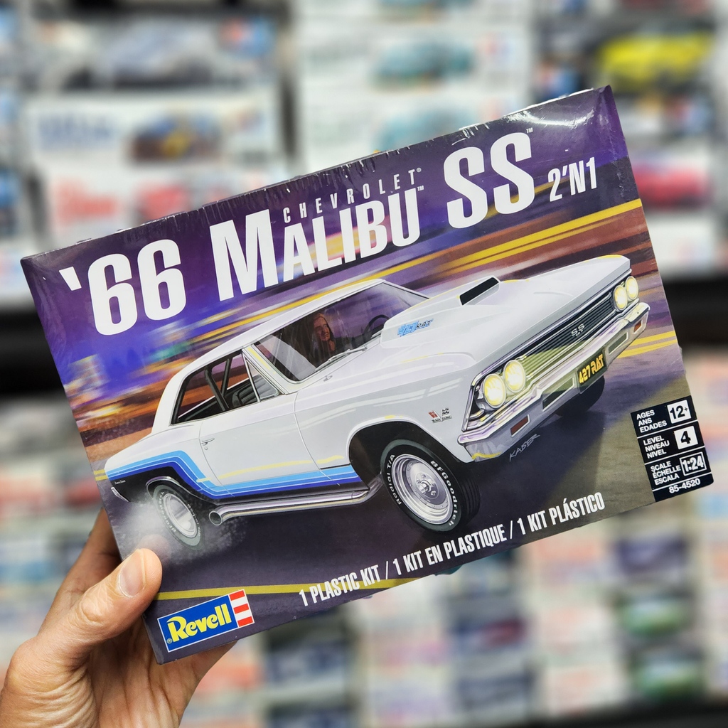 Unleash the roar of the '60s with this 1966 Chevy® Malibu™ street machine model kit. 🏁 Build and display a piece of automotive history! Get yours now: bit.ly/3VWeZ1K #ModelKit #ClassicCars #ChevyMalibu #DragRacing #Supercars