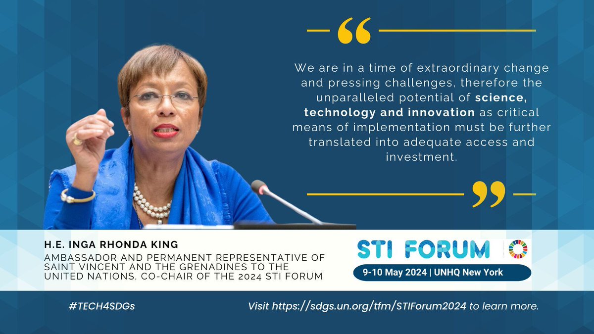 🚨 Last call! Registration for the 9th Annual Multi-Stakeholder Forum on Science, Technology and Innovation (STI Forum) closes, 21 April. Don't miss out! Secure your spot now: indico.un.org/event/1010311/ 📆 

#STIForum