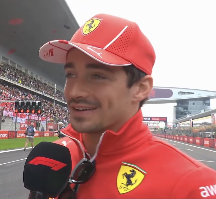 Vetteleclerc's tweet photo. Charles: "Firstly I am very positively surprised by how many Monégasque flags there are in the grandstand, I think it‘s the most I have seen in my career."

🥺🫶

#ChineseGP https://t.co/WeSmZUXAWf