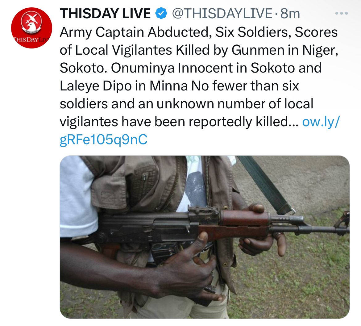 When is the terrorists Nigeria @HQNigerianArmy invading Niger and Sokoto State?