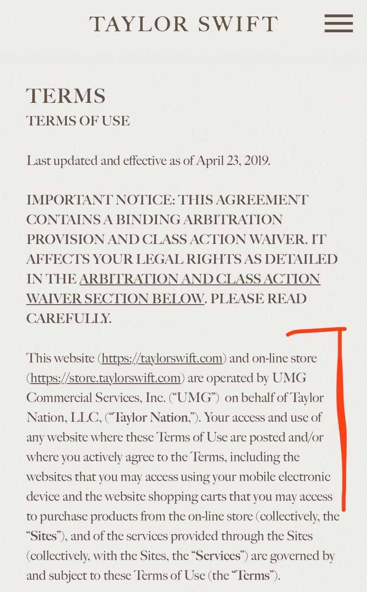 Need to click “Terms of Use” - UMG is cited as still very much operating…circa 4/23/19. 🤍