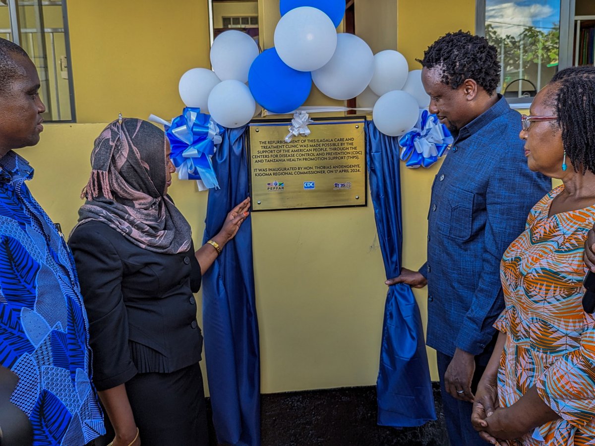 Recently, @CdcTanzania Dr. George Mgomella, handed over an improved Illagala Care and Treatment Centre to the Kigoma Regional Medical Officer (RMO), Dr. Jesca Lebba. The RMO expressed gratitude and noted that enhance access & quality of services for more than 180,000 residents.