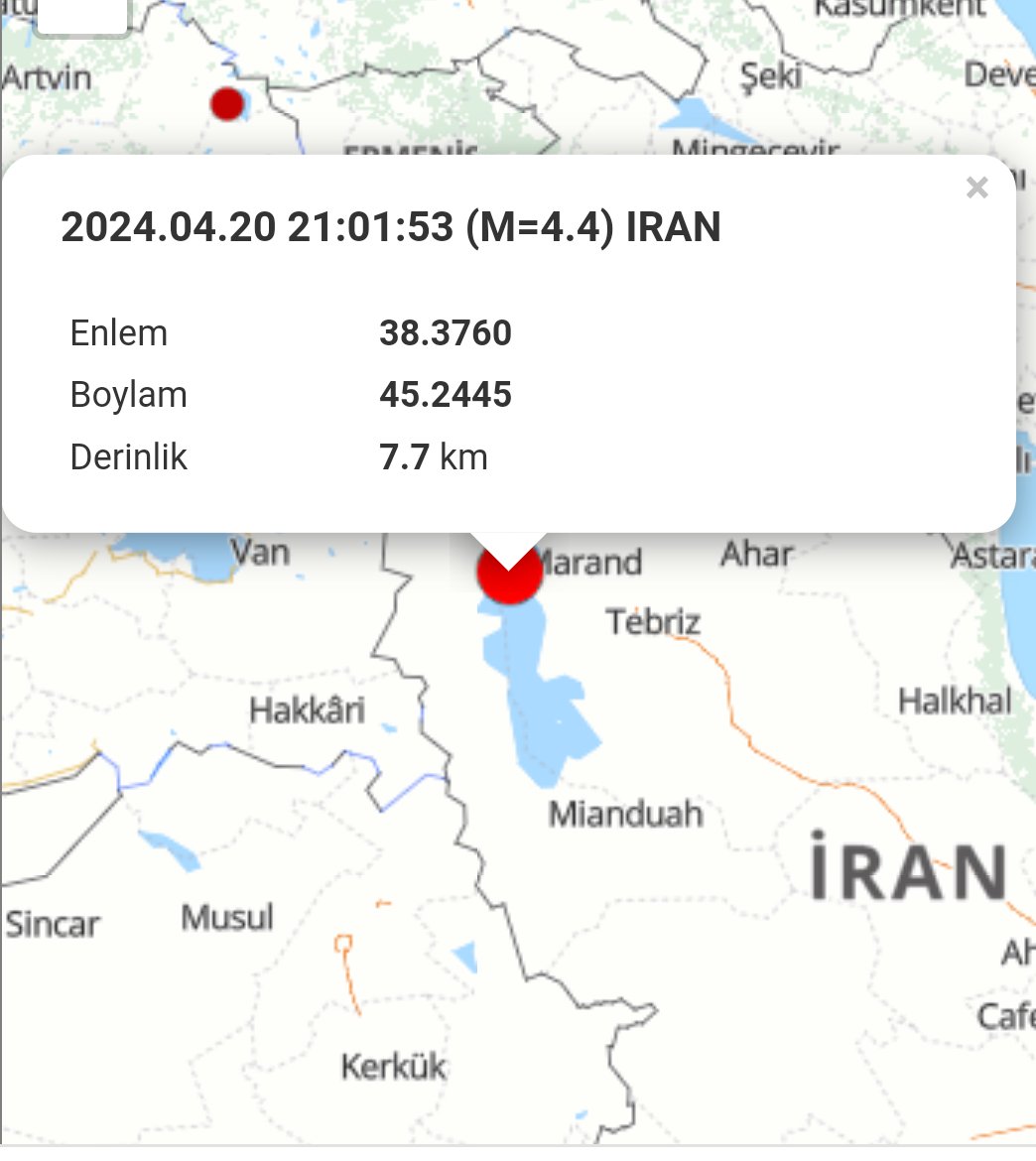 İran kesimlerinde depremler devam edecek!
Van/Şırnak/Hakkari dikkat etsin! Bu üç il ve bu bölge ve biraz güney kesimleri ve Irak kuzeyi riskli bir işaret verdi.
Bölge 5.5 M+ değer görebilir vaziyette ⚠️
Ayrıca Doğu Anadolu da bugün 5.0 M üstü bir değeri de görebilir.
