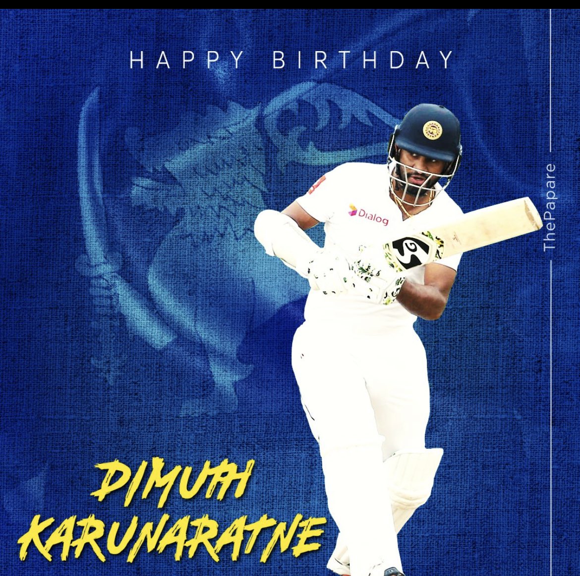 Happy birthday champ ⁦@IamDimuth⁩ have a fabulous year ahead