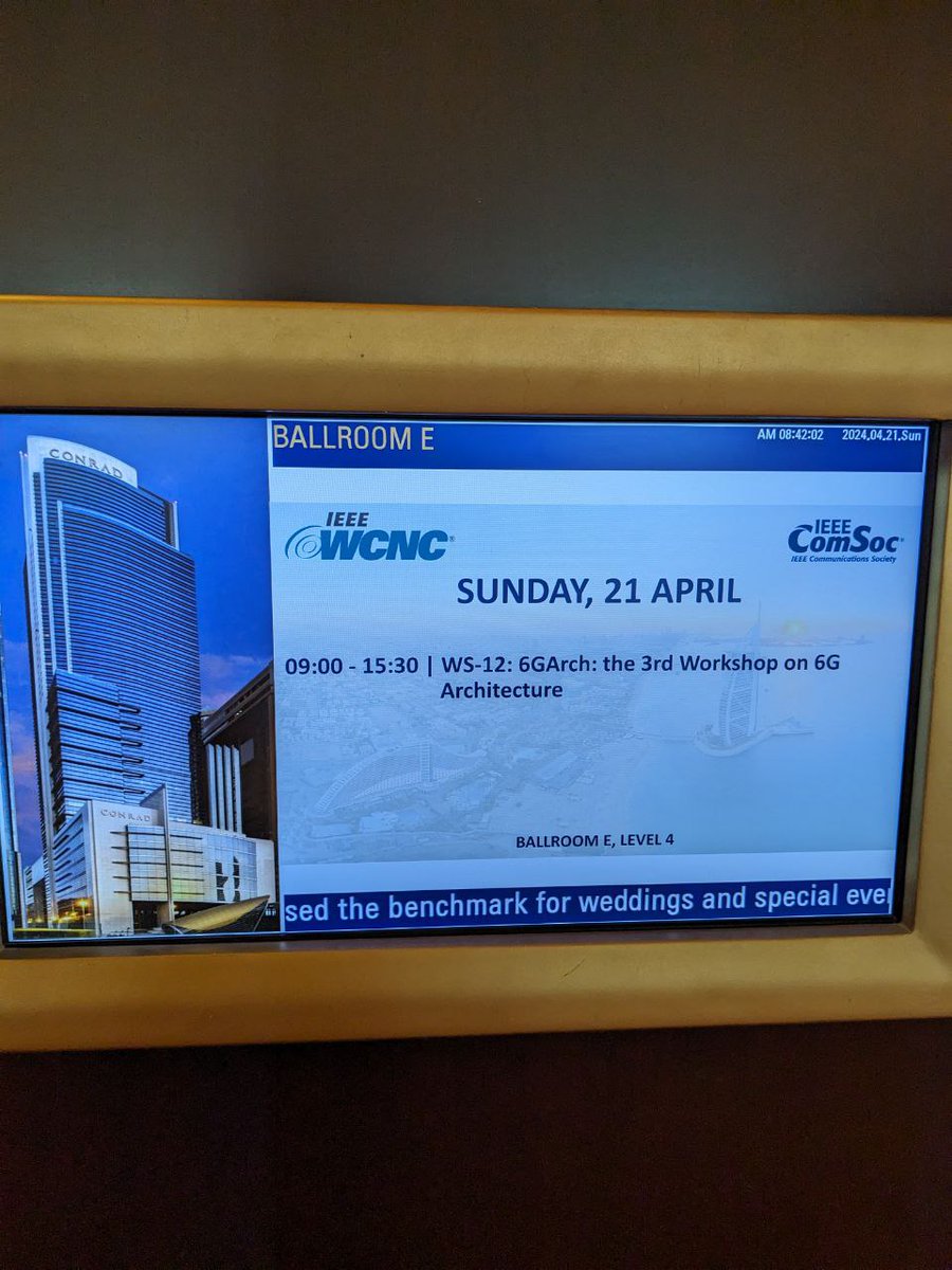 mgramagl's tweet photo. We just started with @6G_SNS 6GArch Workshop at @IeeeWcnc ! https://t.co/JJrxLW5ufz